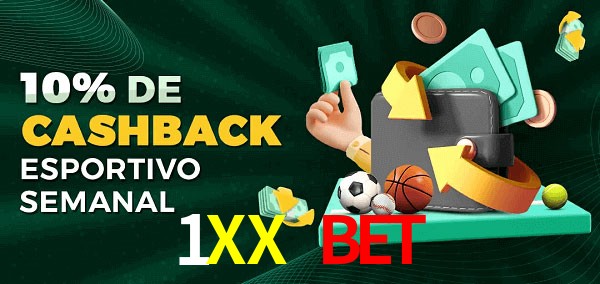 10% de bônus de cashback na 1XX bet