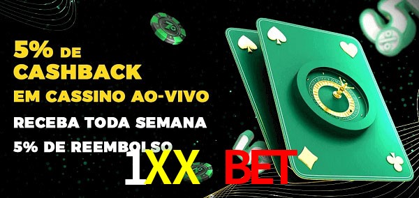 Promoções do cassino ao Vivo 1XX bet